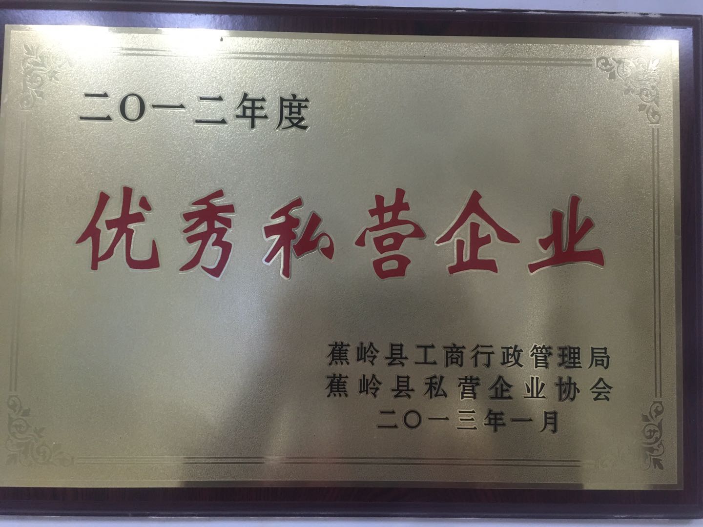 优秀私营企业 